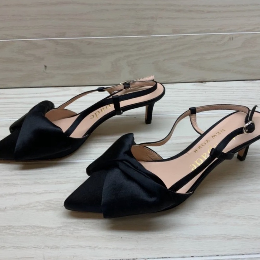 KATE SPADE BOW KITTEN HEELS